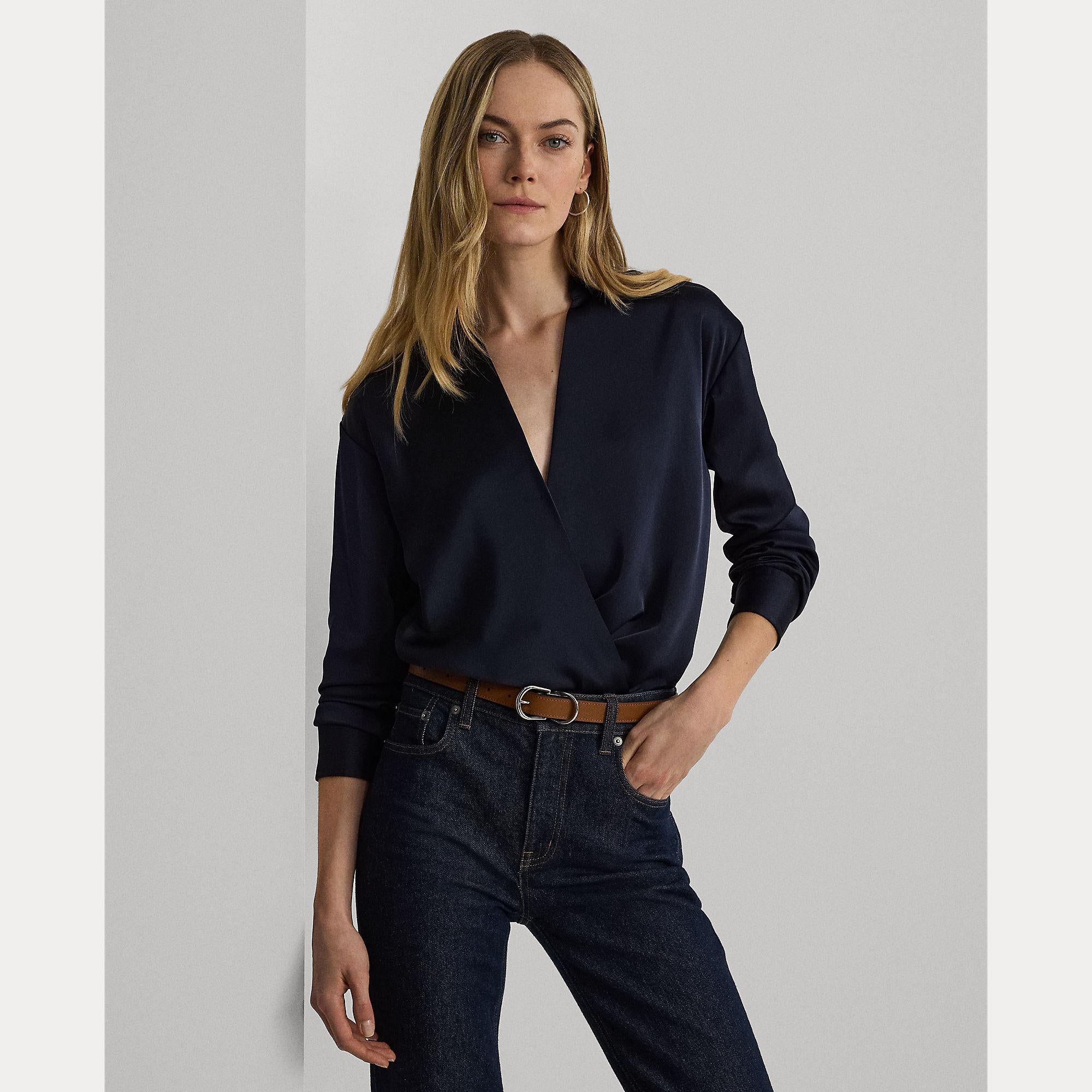 blusa charmeuse di raso 200-940215 001 LAUREN RALPH LAUREN 