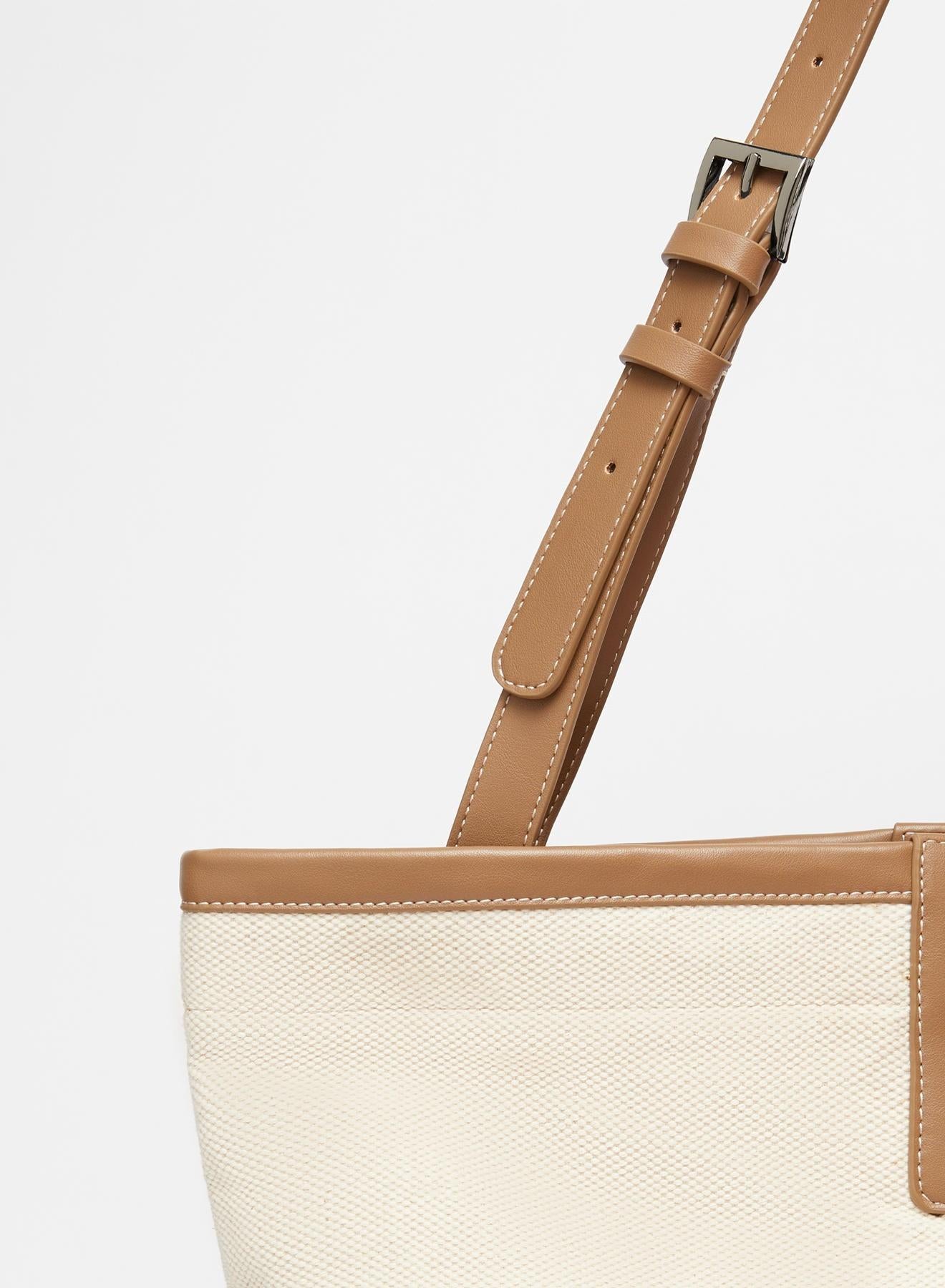 borsa in canvas BCHECRU 001 MAXMARABEACHWEAR 