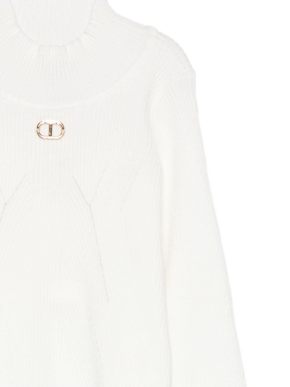 lupetto con logo metallico 252GB3012 00526 TWINSET GIRL 