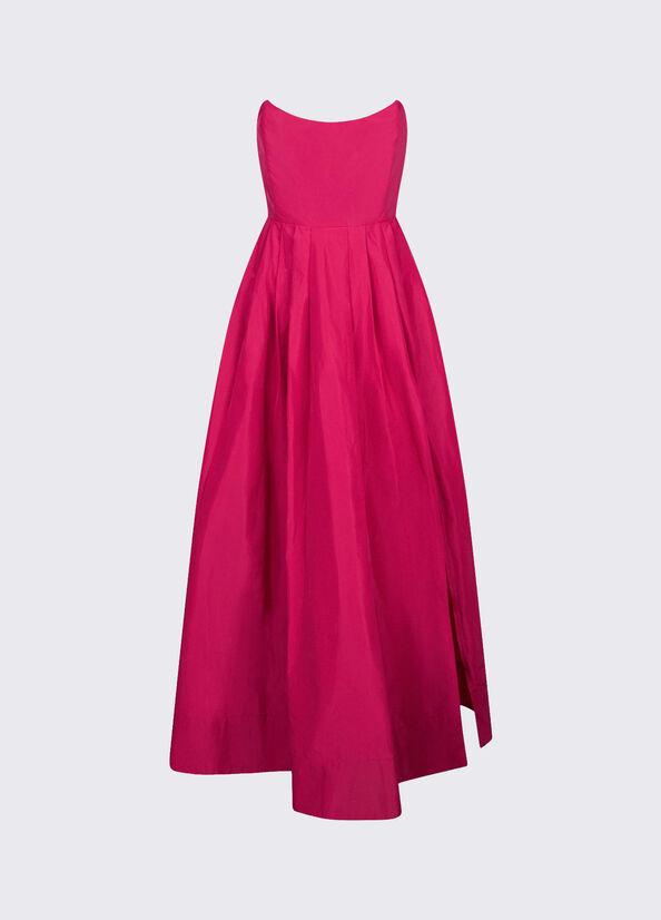 abito lungo in taffetà CA6347T2899 X0770 LIU JO BLACK 