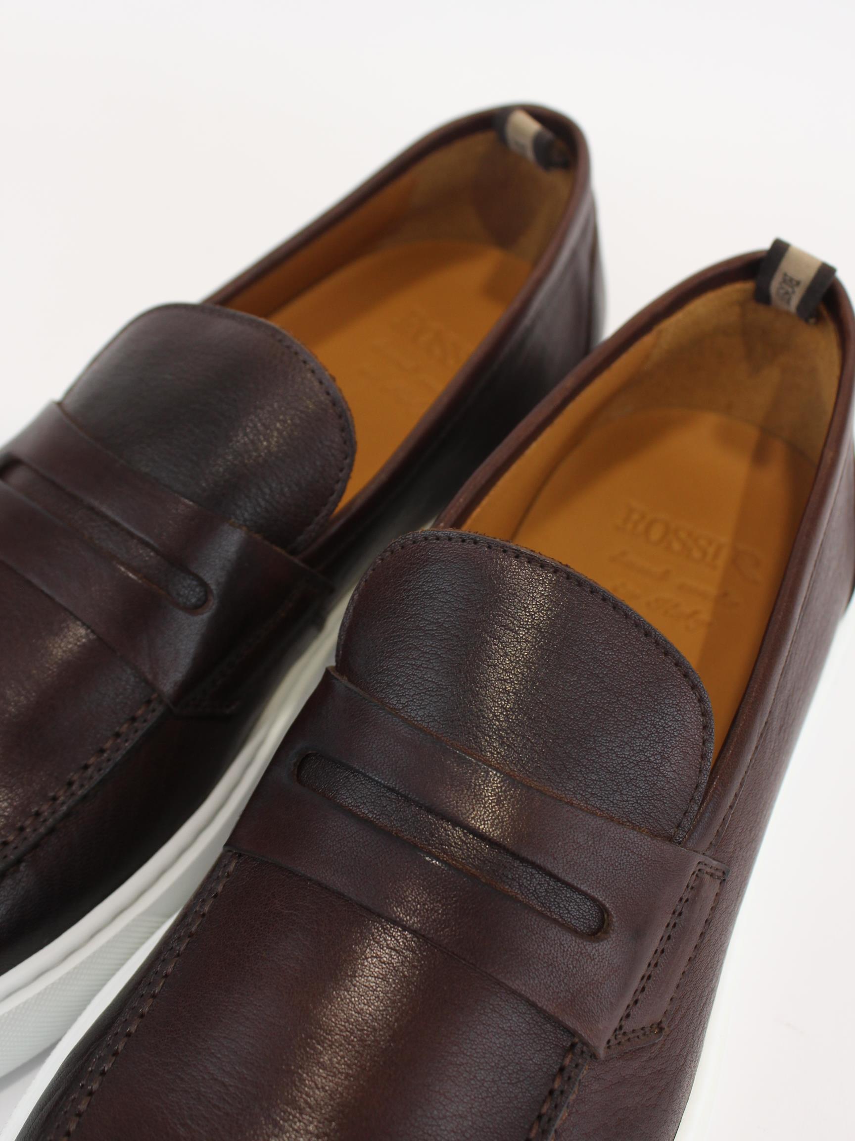 Mocassini in pelle 1038 DIXAN CASTAGNA ROSSI 