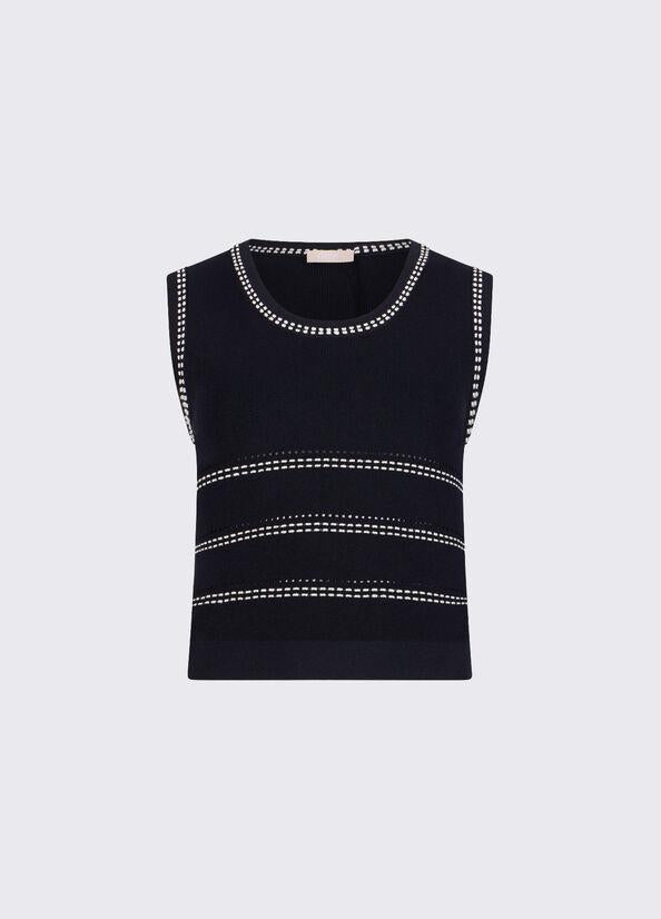 top in maglia WA6146MA81R L9057 LIU JO WHITE 
