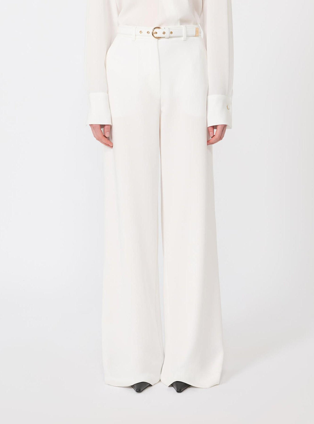 pantalone con cintura MSTAMICO 009 MAXMARA BLACK DRESS 