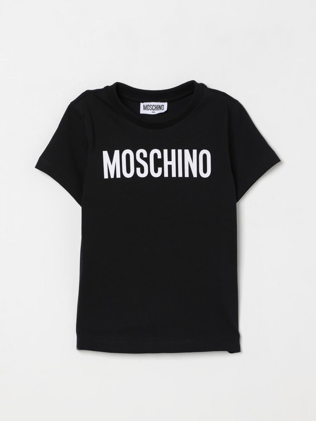 t-shirt con logo HUM05CLBA10 60100 MOSCHINO KIDS 