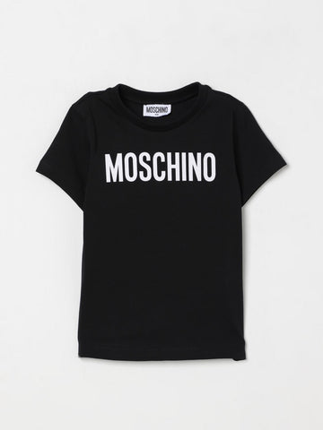 t-shirt con logo HUM05CLBA10 60100 MOSCHINO KIDS 
