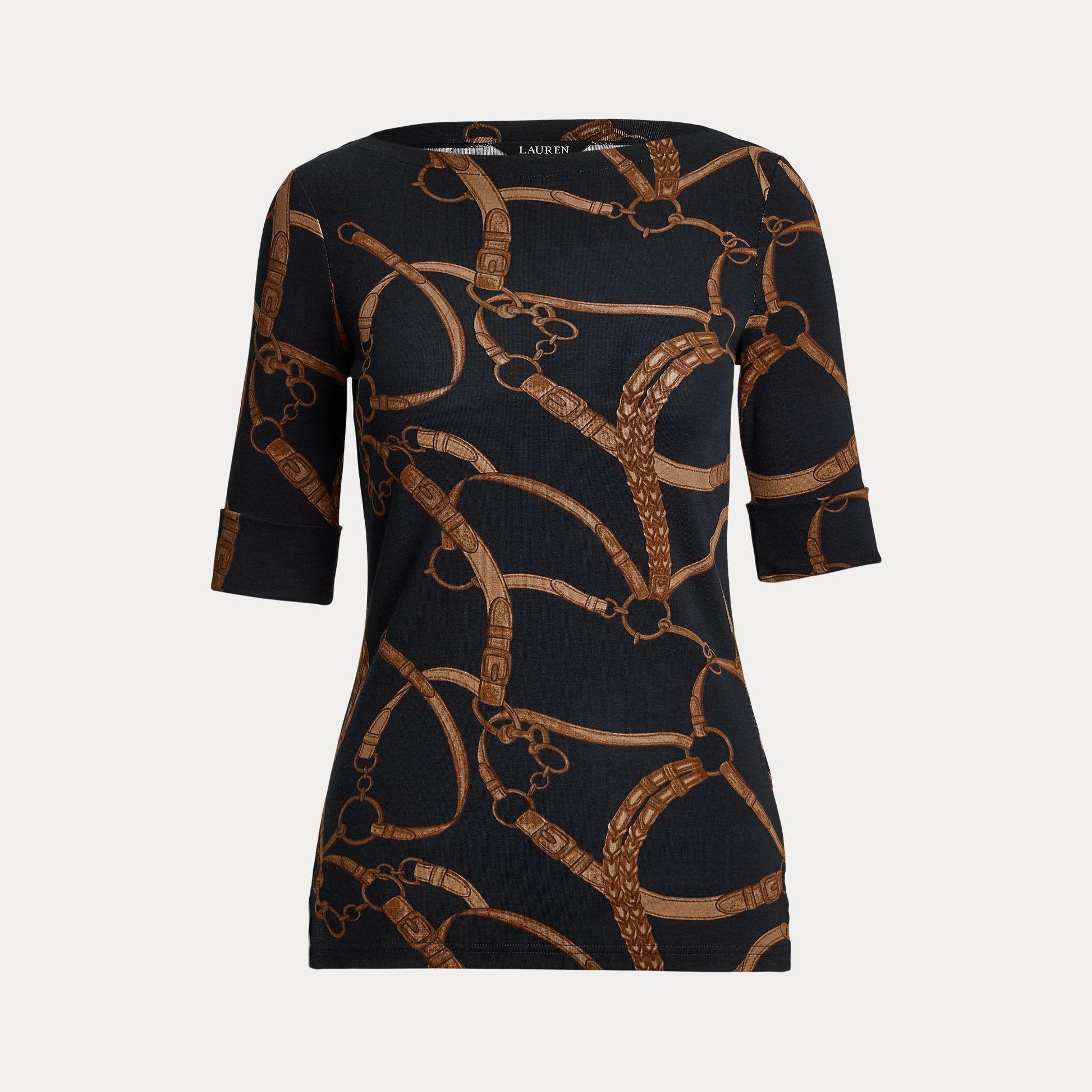 t-shirt con stampa cintura 200-971107 001 LAUREN RALPH LAUREN 