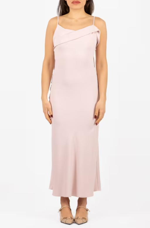 Abito lungo rosa quarzo H.V3758.4558 QUARZO HANITA 