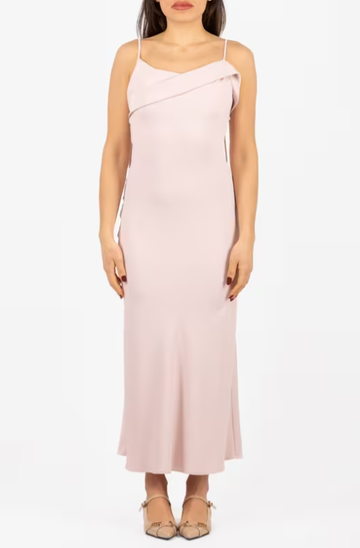 Abito lungo rosa quarzo H.V3758.4558 QUARZO HANITA 