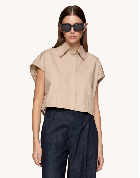 camicia cropped DC398PF0010RXXXW 010 DONDUP 