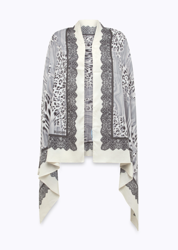 stola con stampa animalier NA6021T2738 P9371 Blugirl 