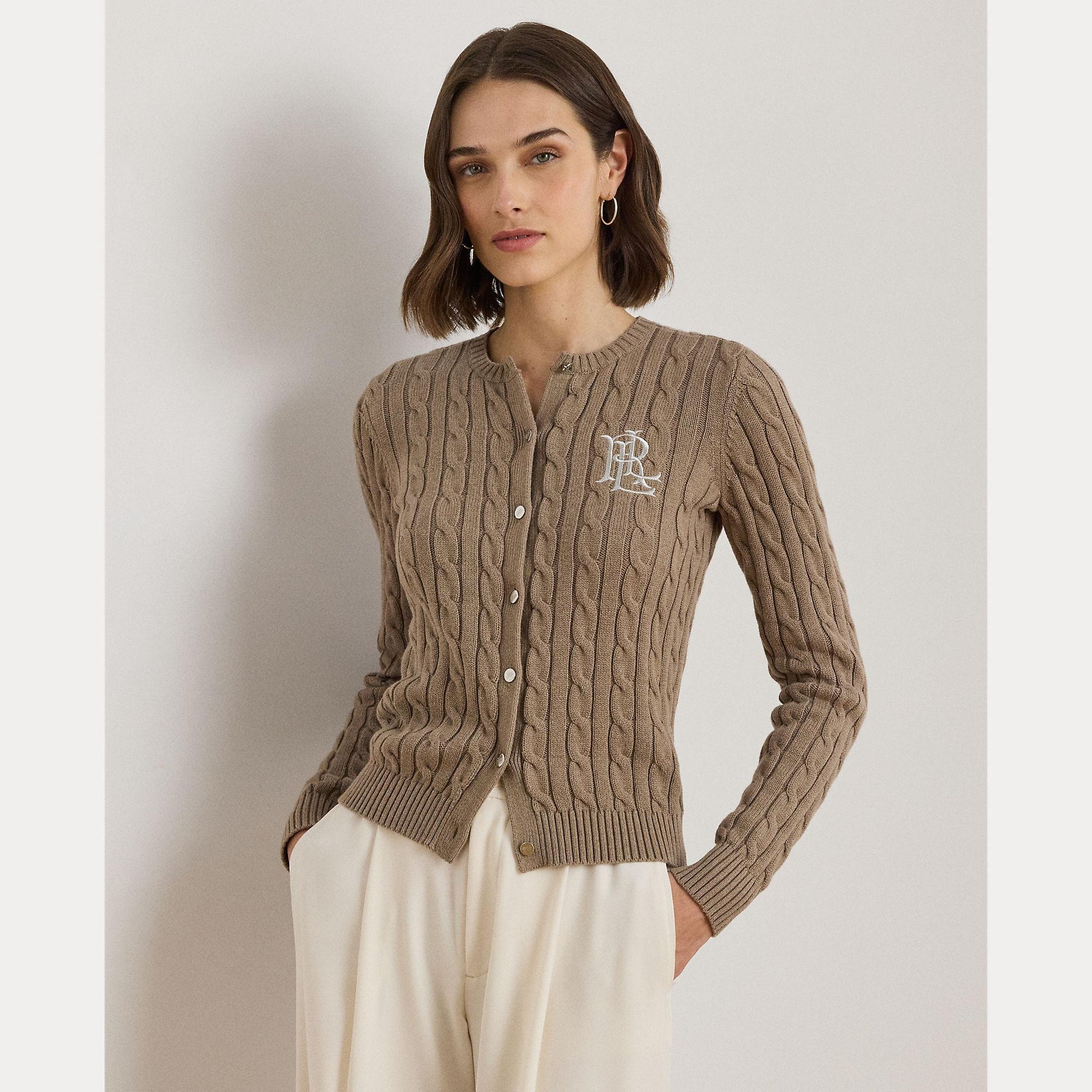 cardigan in cotone a trecce 200-932225 012 LAUREN RALPH LAUREN 