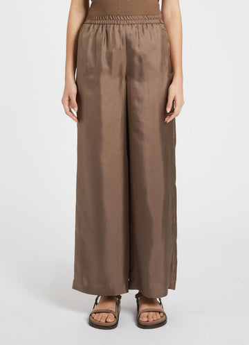 pantalone in seta MLMQUIZ 001 MARella MONOCHROME 