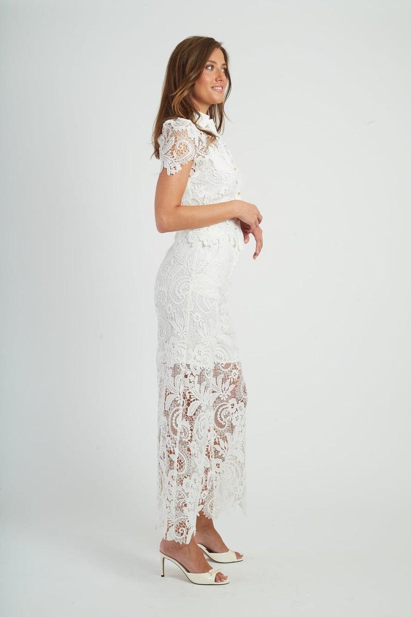 pantalone in pizzo P660004 BALTHAZAR 2 BLANC DERHY 