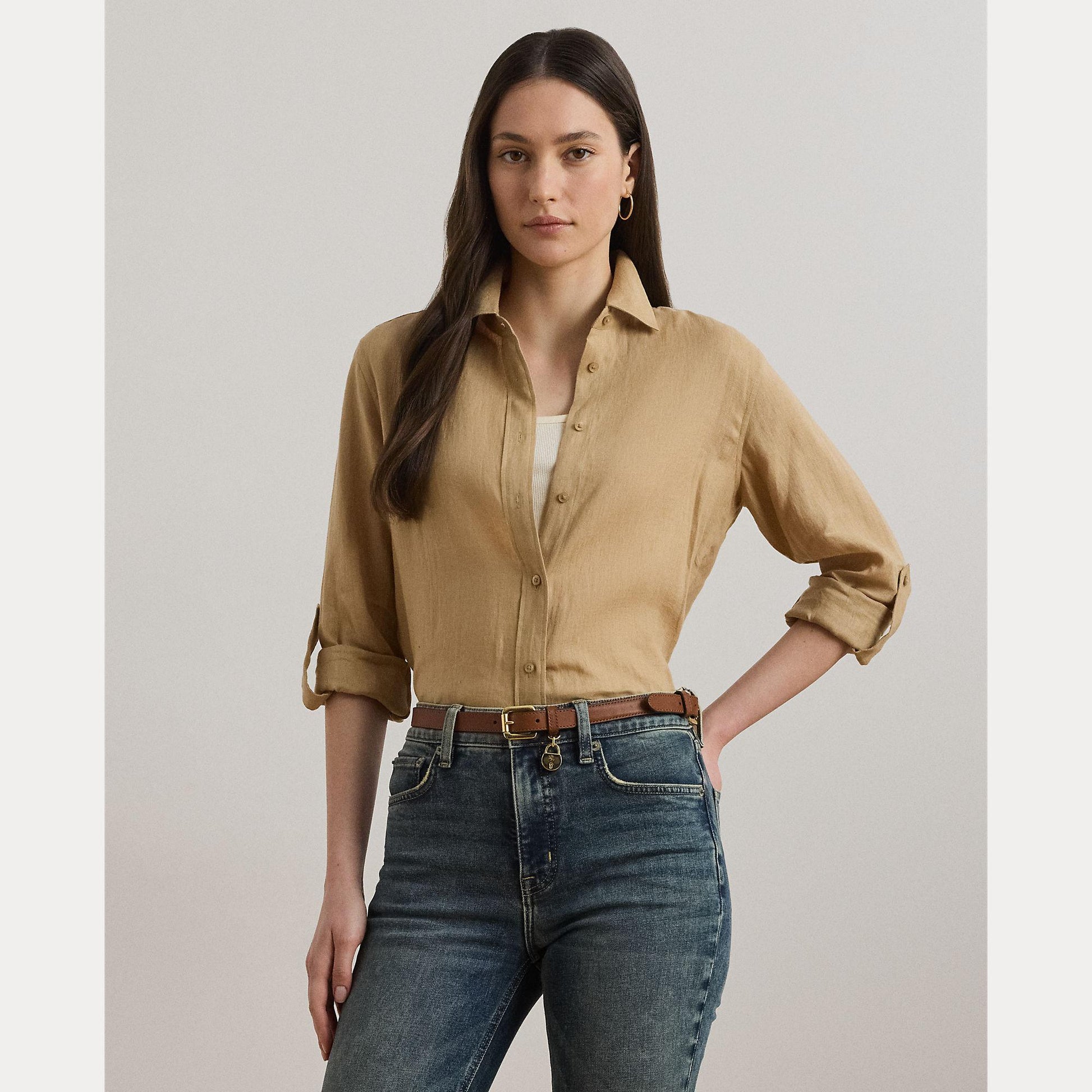 camicia in lino relaxed fit 200-782777 060 LAUREN RALPH LAUREN 