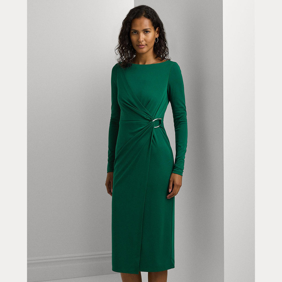 abito maniche lunghe incrociato 253-919794 004 LAUREN RALPH LAUREN 