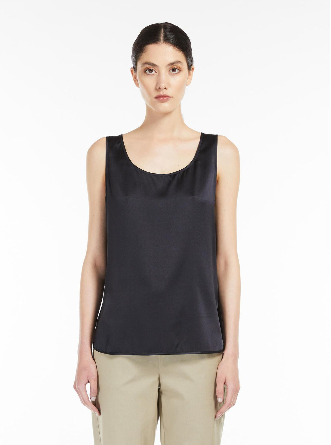 top in raso di seta PAN 006 MAXMARA 