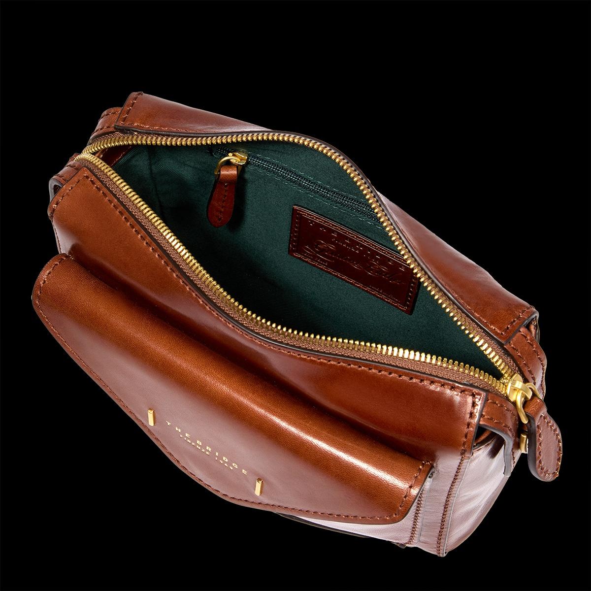 borsa a tracolla frida 04290401 14 MARRONE/ORO THE BRIDGE 