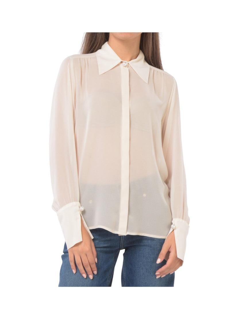 camicia con perle CF5302TS869 X0726 LIU JO BLACK 
