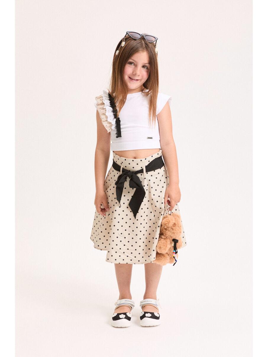 completo coordinato top e gonna 11G504 7600 0350 MONNALISA 