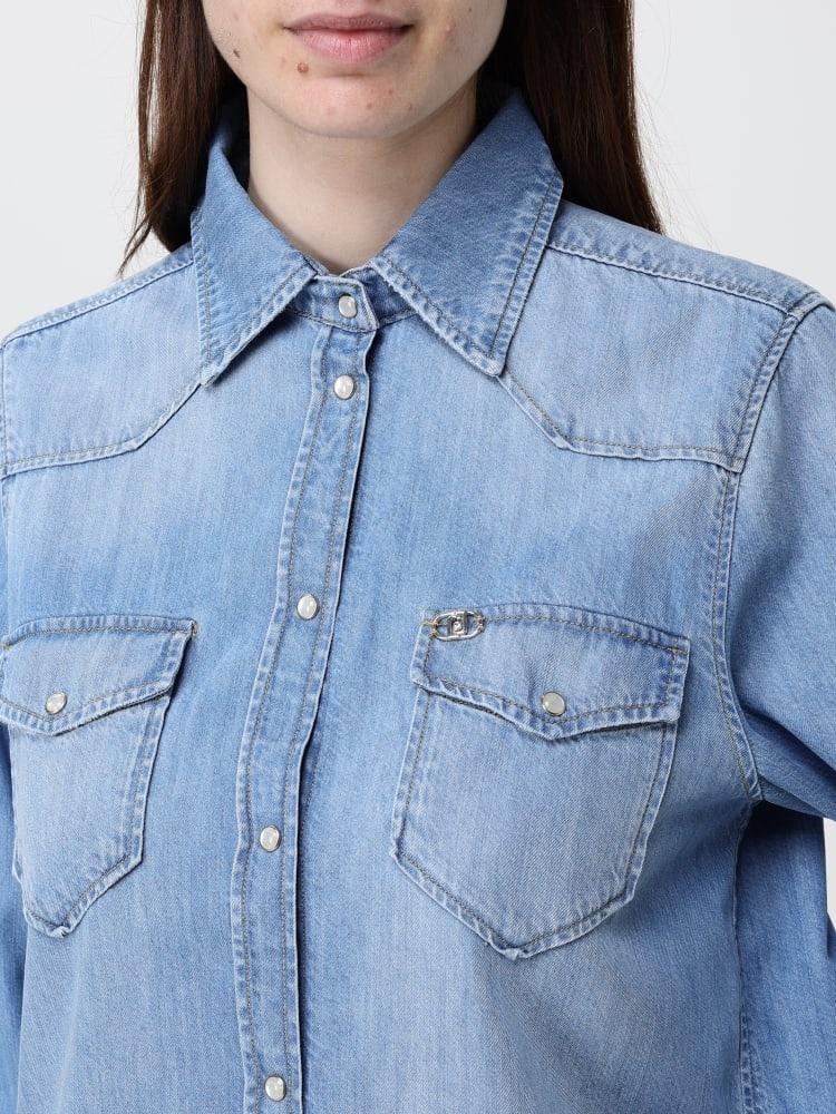 camicia in denim UA6339D4851 79054 LIU JO DENIM 