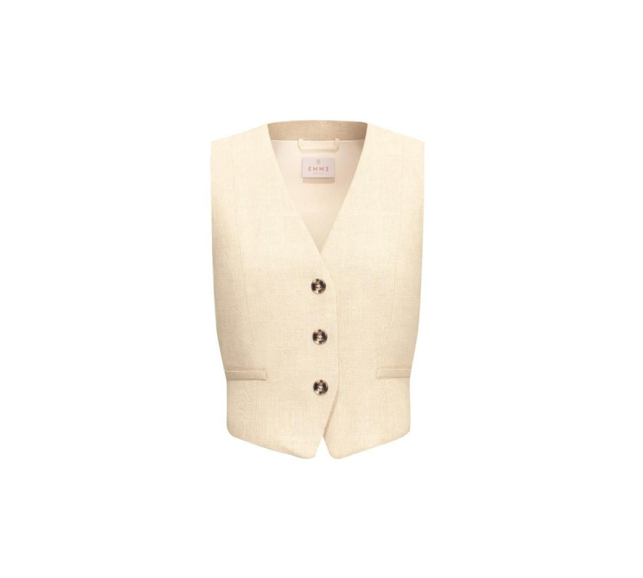 gilet in tela di lino EMMVERANDA 001 EMME MARELLA 
