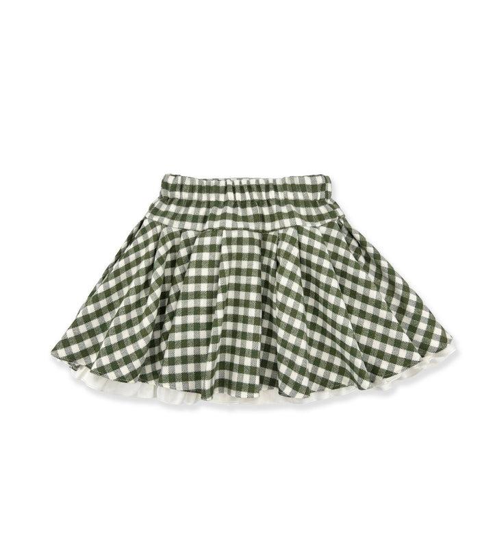 gonna tartan con bottoni 1TCGN24 Y07 LA STUPENDERIA 