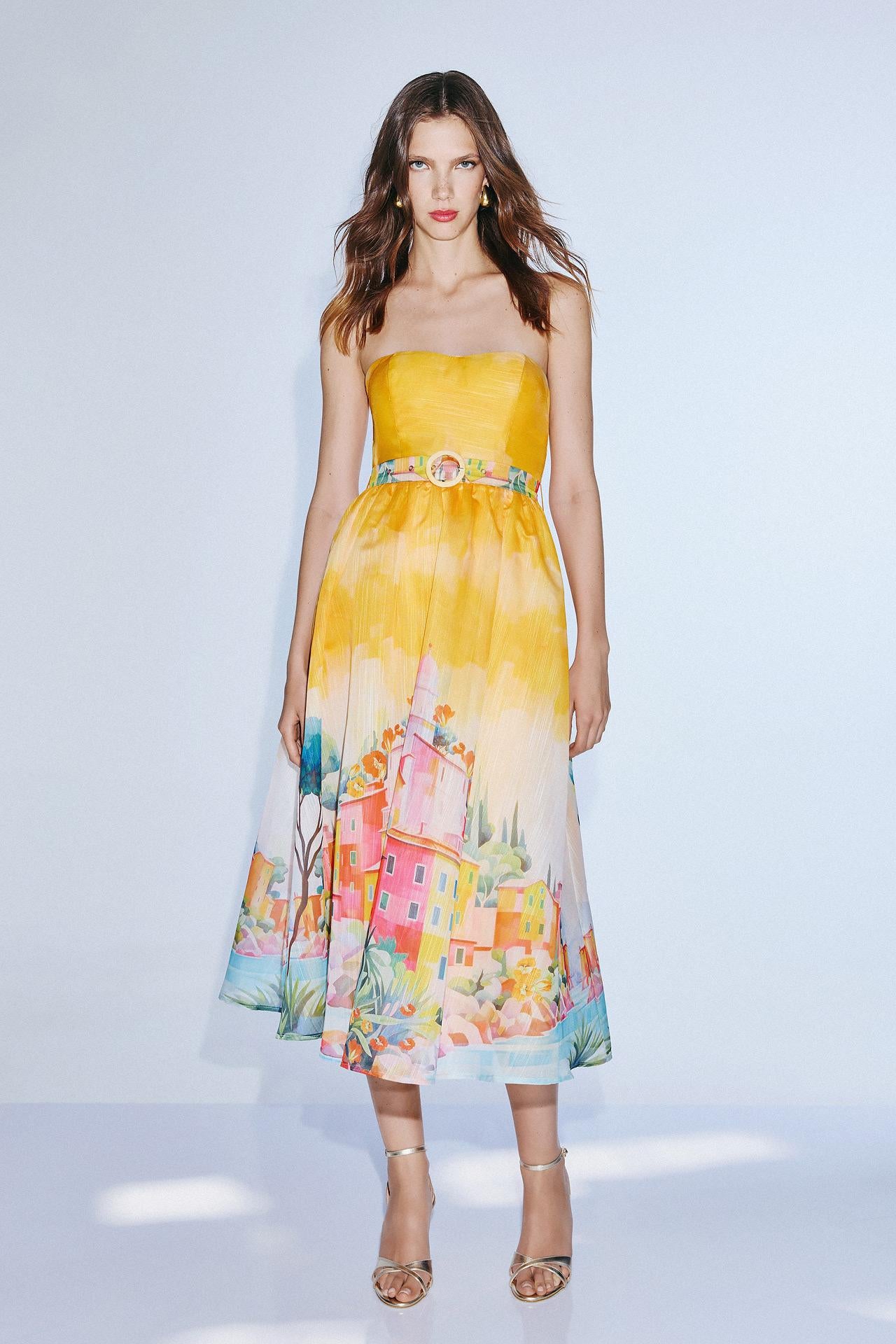 abito elegante a fantasia T4993 PRINT TWINS 