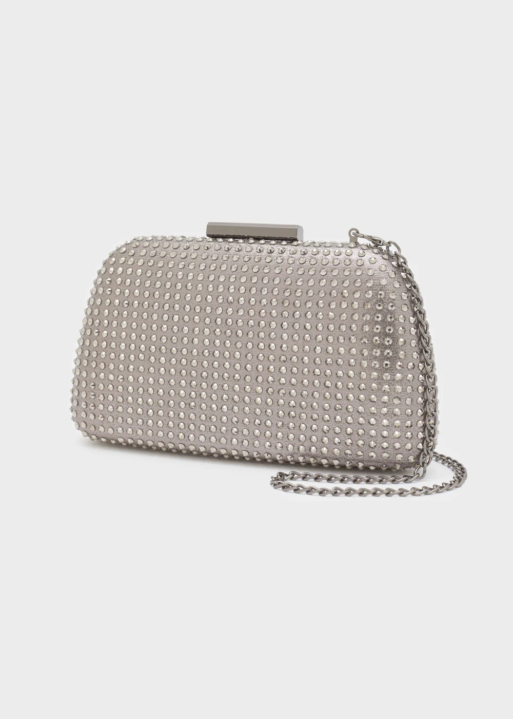 clutch argento con pietre MWPC0013 ARGENTO SCURO NALI' 