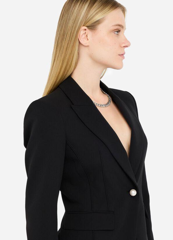 blazer slim fit CF5052T2200 22222 LIU JO BLACK 