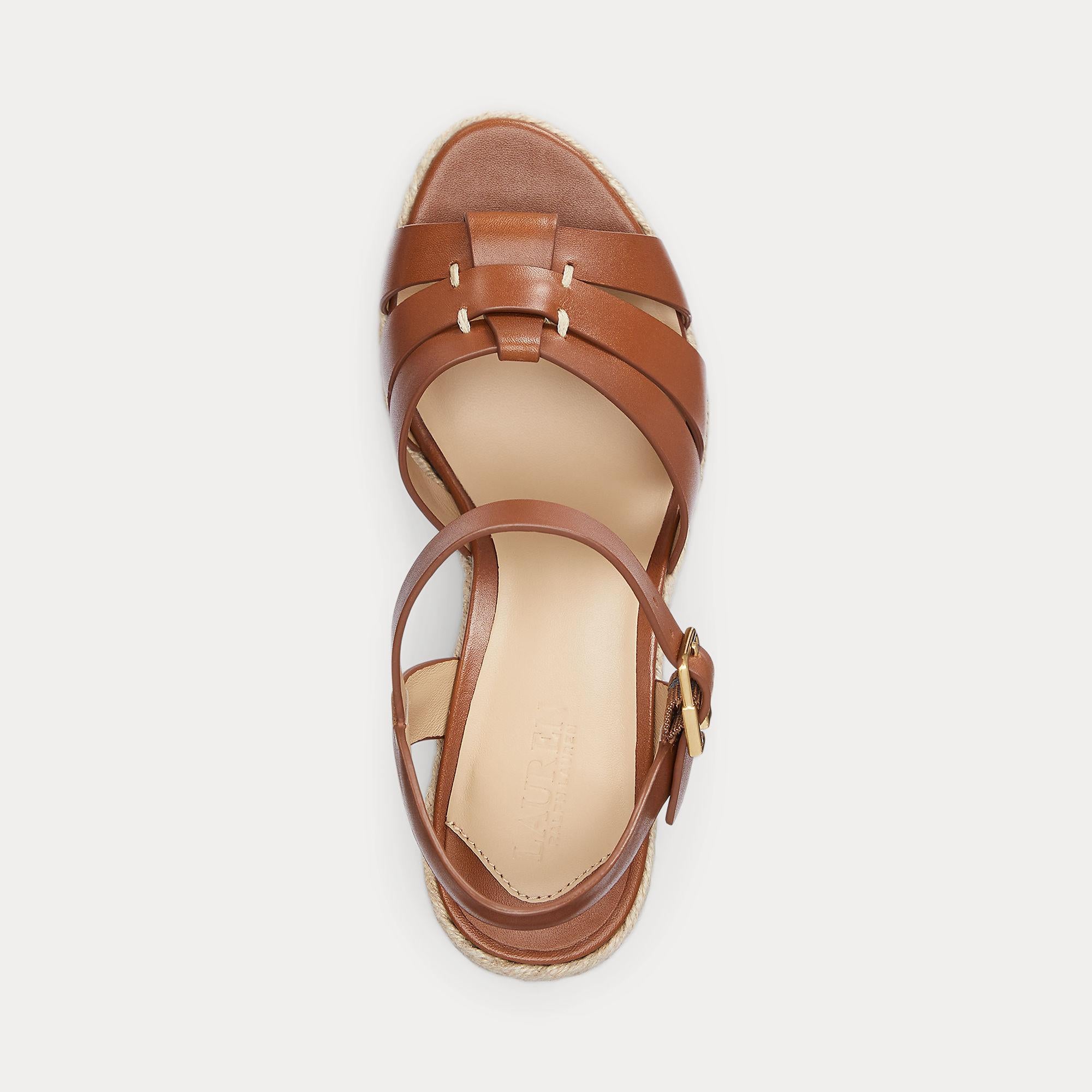 sandalo in pelle di vitello 802-953961 001 LAUREN RALPH LAUREN 