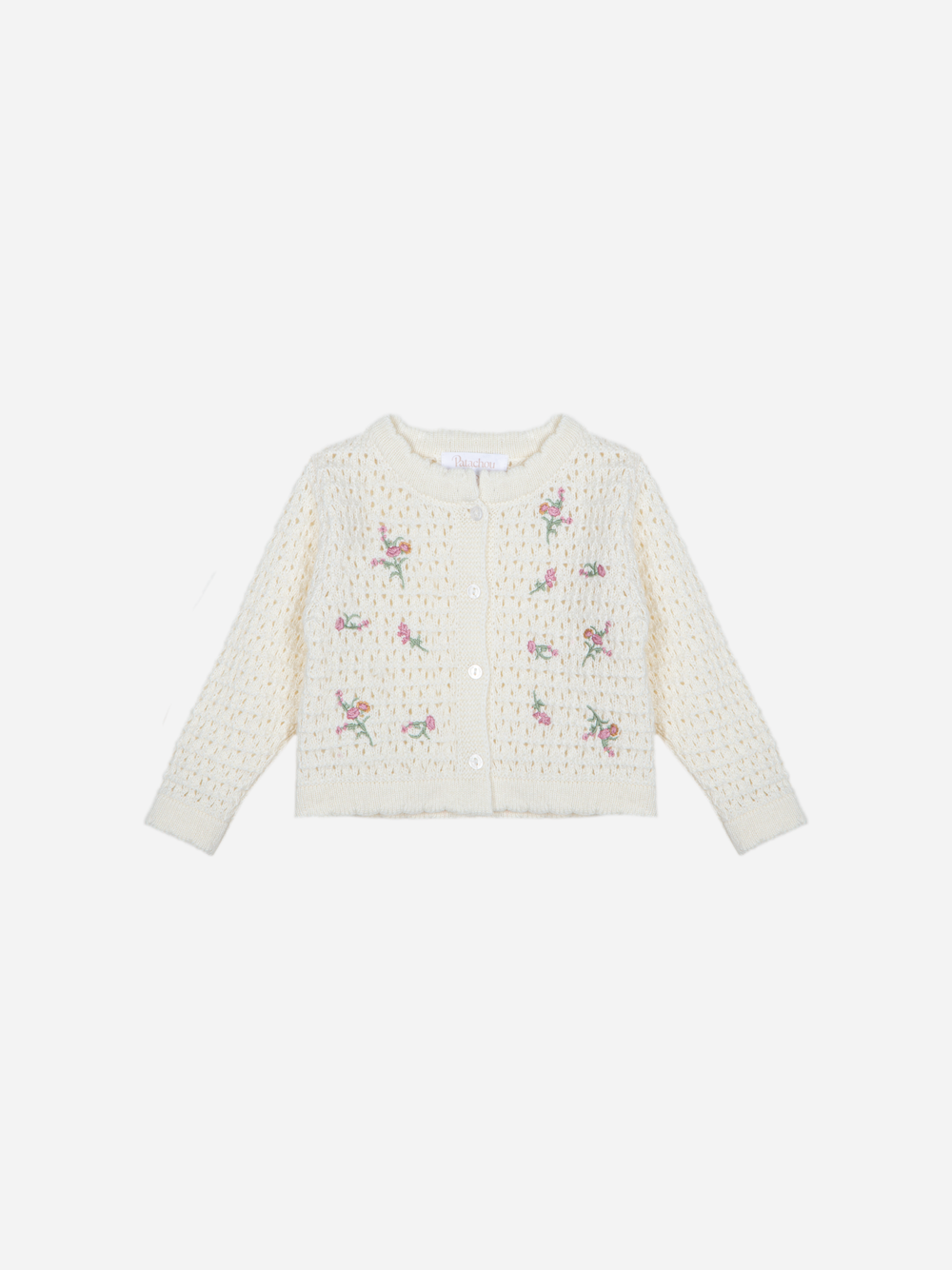 cardigan fiori CA4133111 ECRU PATACHOU 