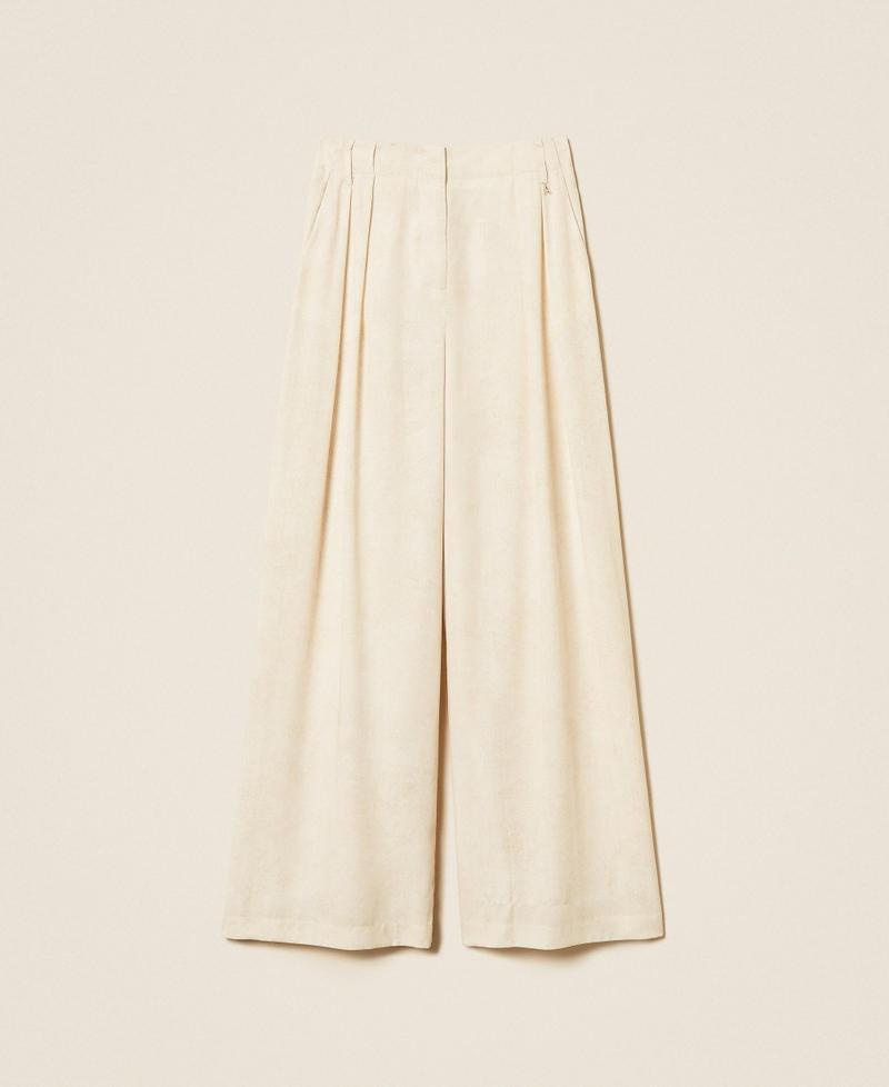 pantalone a palazzo con stampa 261AT2132 13461 TWINSET ACTITUDE 