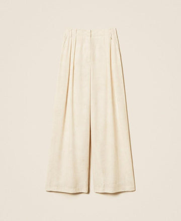 pantalone a palazzo con stampa 261AT2132 13461 TWINSET ACTITUDE 