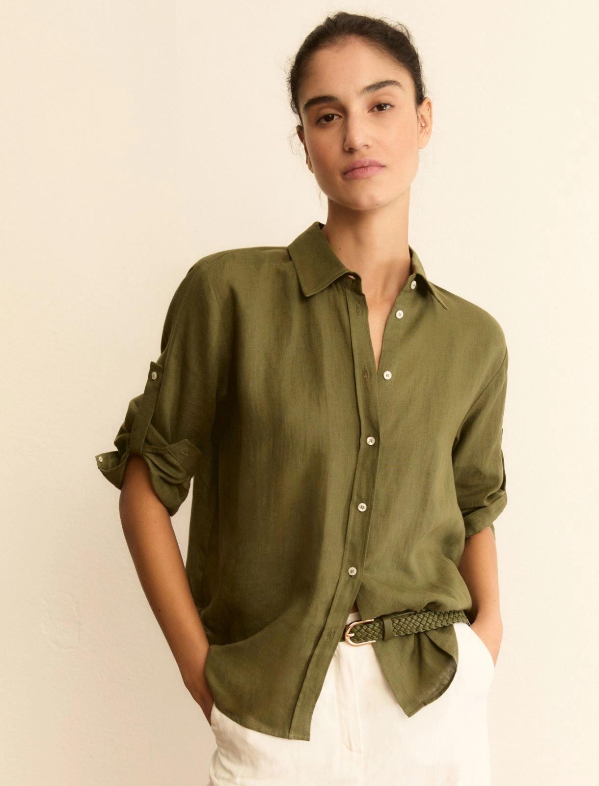 camicia in tela di puro lino EMMGIRELLO 008 EMME MARELLA 