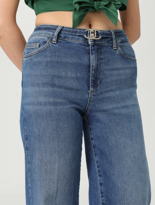 jeans con dettaglio in vita UA5279D4988 7L899 liU JO 