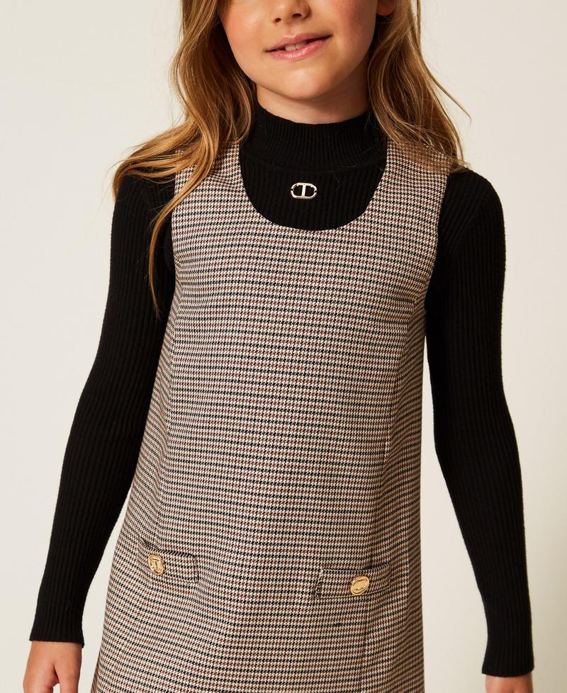abito corto pied de poule 252GJ2100 12717 TWINSET GIRL 