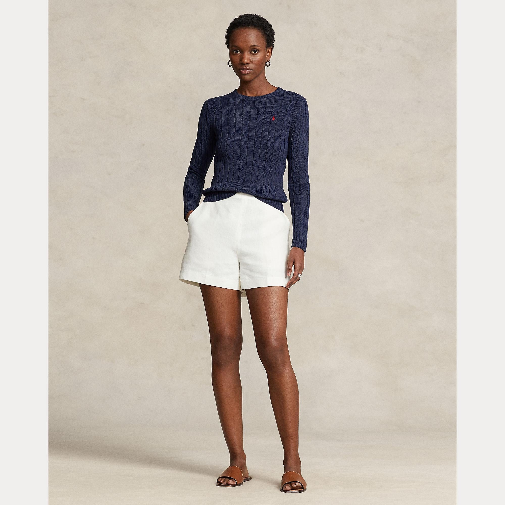 maglia con logo a trecce 211-891640 002 RALPH LAUREN POLO 