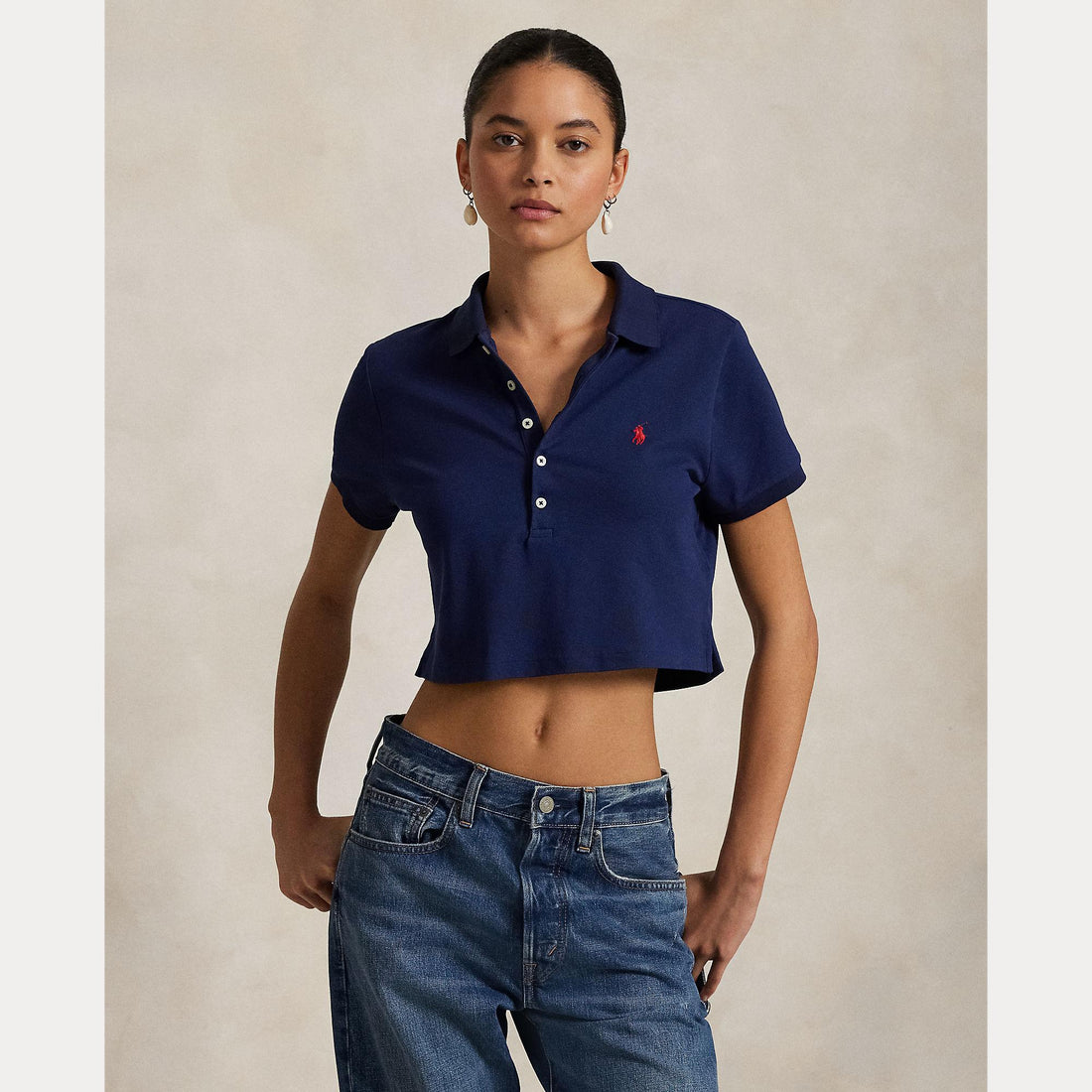 polo cropped cavallino 211-965104 002 RALPH LAUREN POLO 