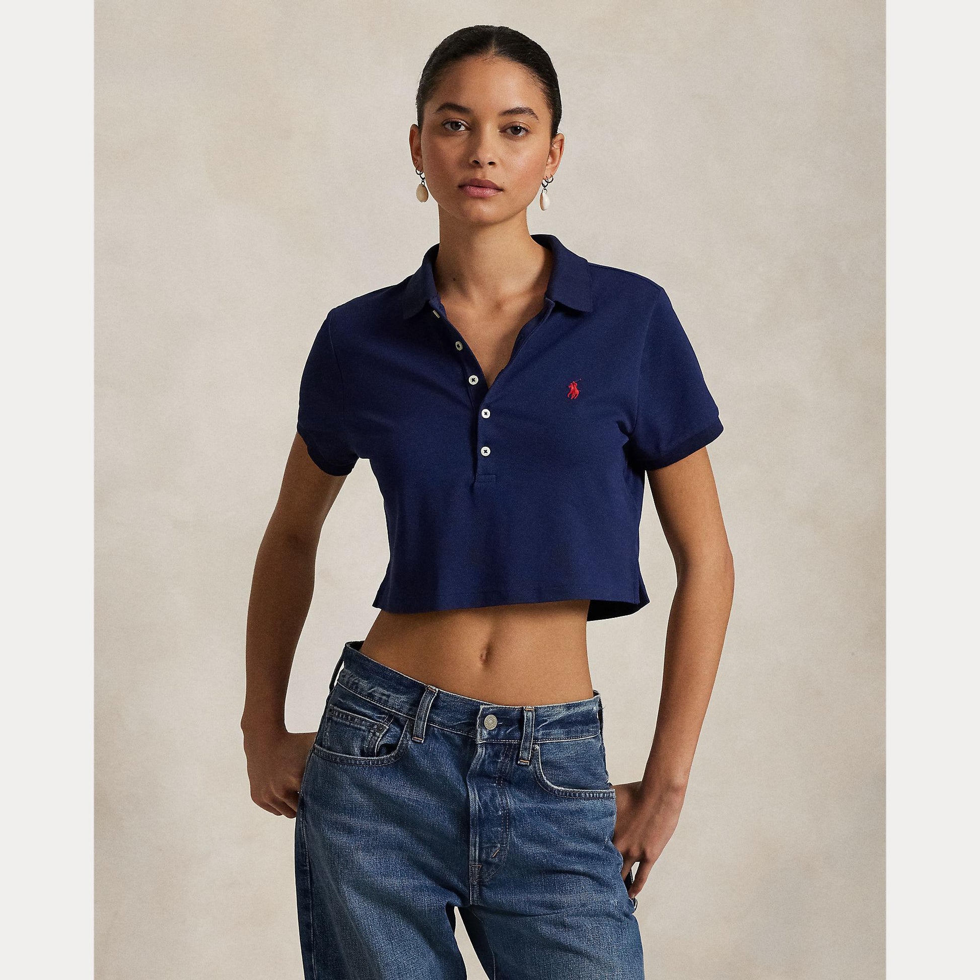 polo cropped cavallino 211-965104 002 RALPH LAUREN POLO 