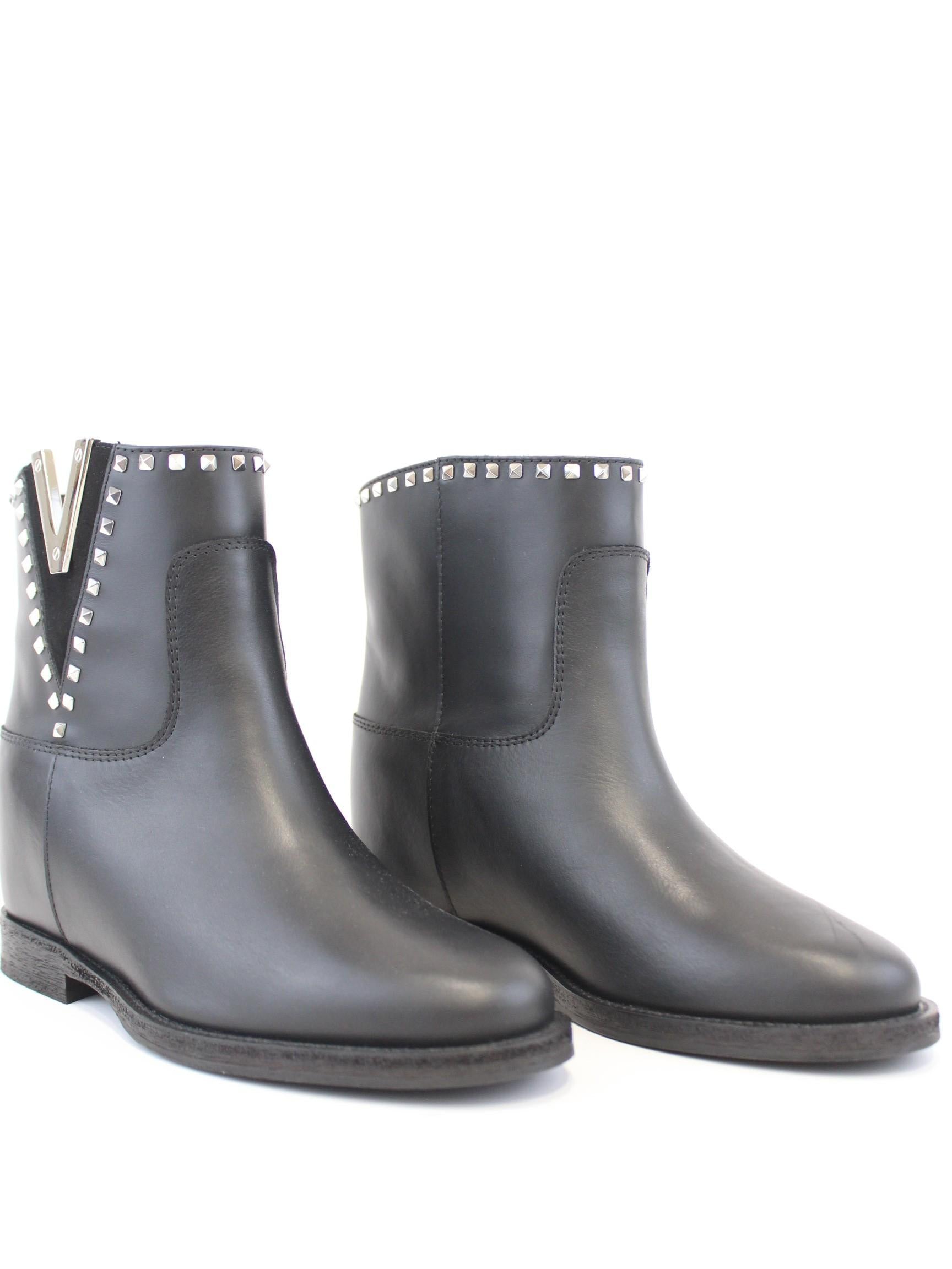 stivaletto con borchie 4335 NERO VIA ROMA 15 