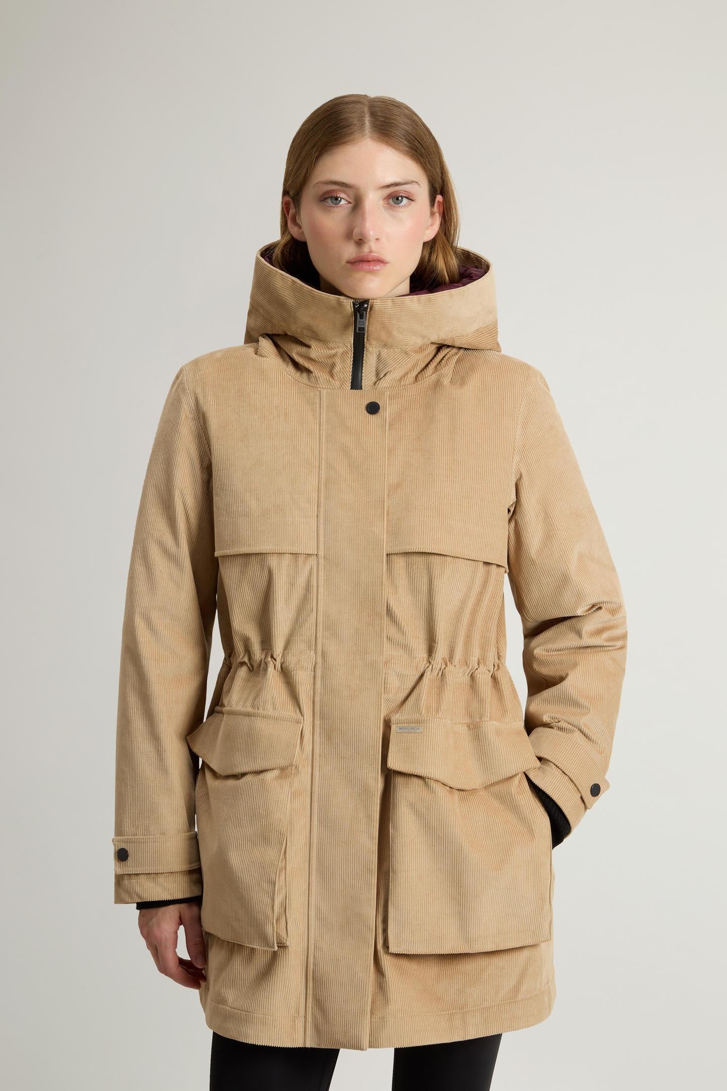 parka 3 in 1 in velluto CFWWOU2106FRUT5010 8908 WOOLRICH 