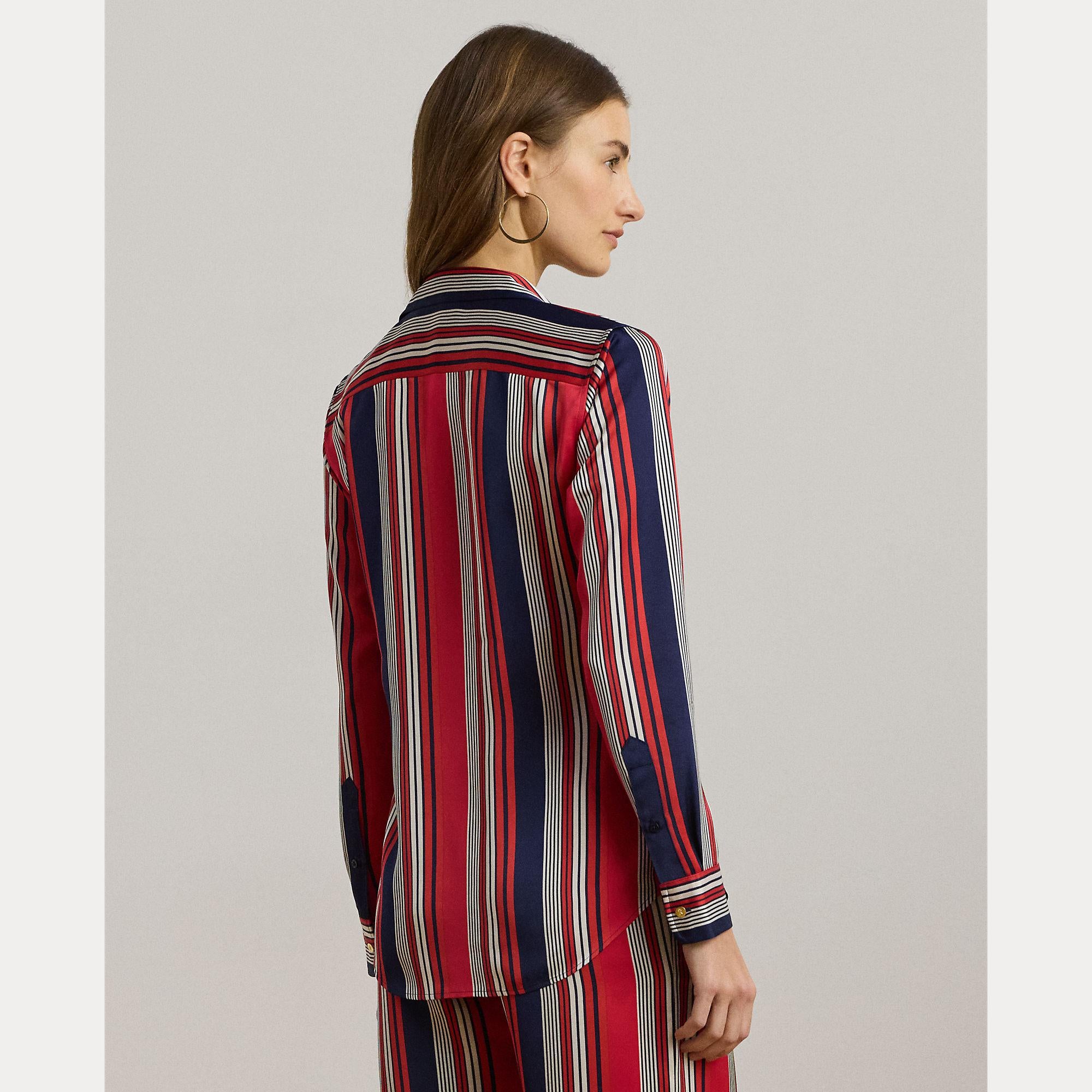 camicia charmeuse a righe 200-957053 001 LAUREN RALPH LAUREN 