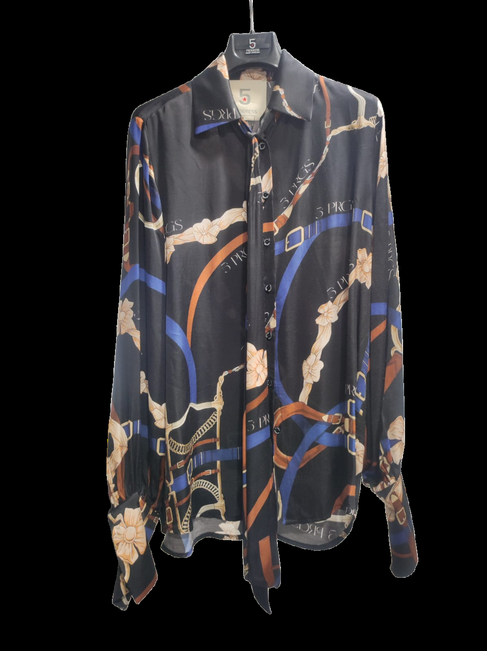 camicia 5 progress con stampa 15053 BLACK CAVALRY 5 PROGRESS 