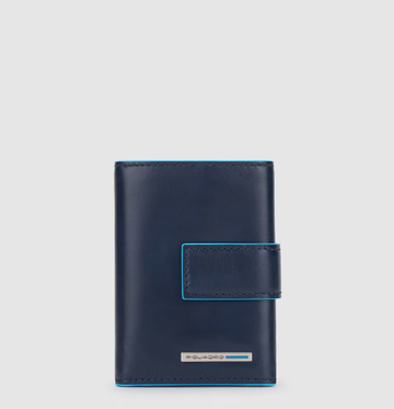 Portafoglio tascabile portamonete PU5957B2R BLU2 PIQUADRO 