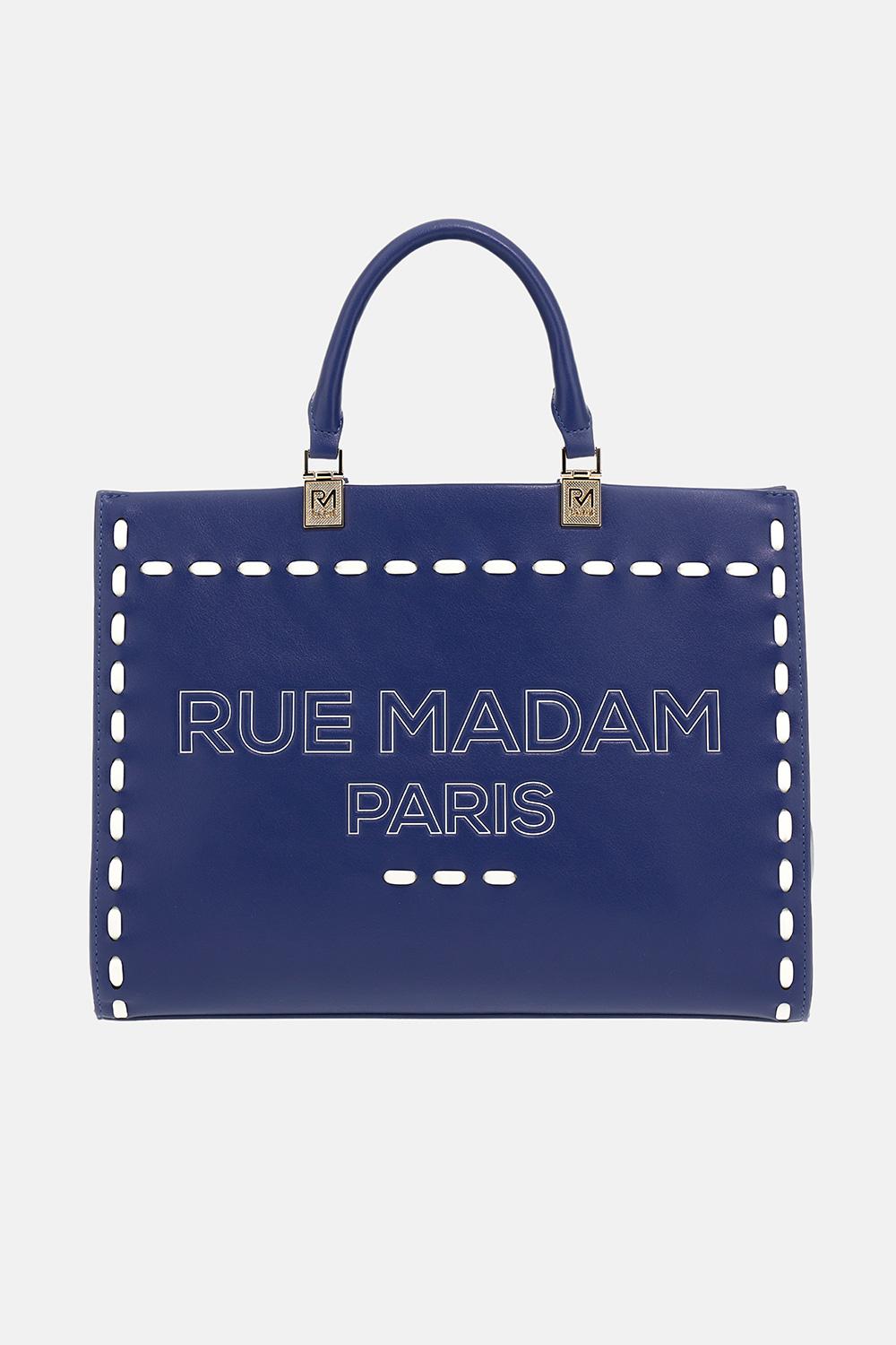 Borsa Iconique spring tote 1531ICONIQUE NAVY RUE MADAM PARIS 
