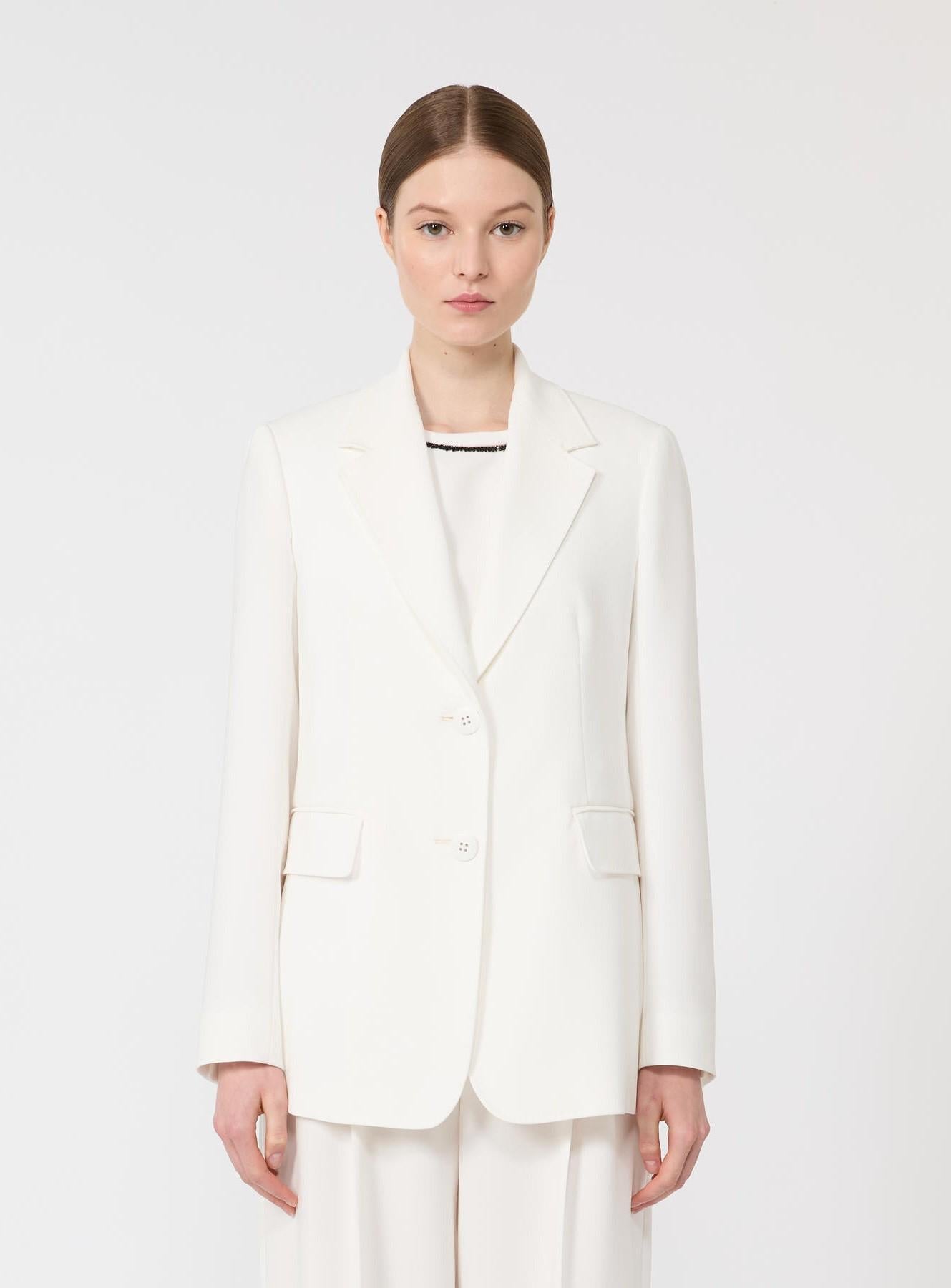 blazer monopetto in cady LINZ 009 MAXMARA STUDIO 