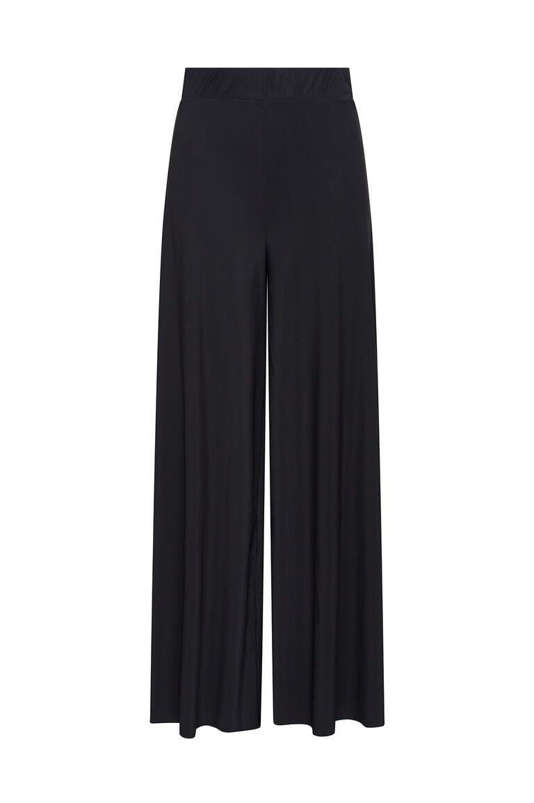 pantalone con gamba a farfalla JH0117 70210 2000 NERO BLACK MALI'PARMI 