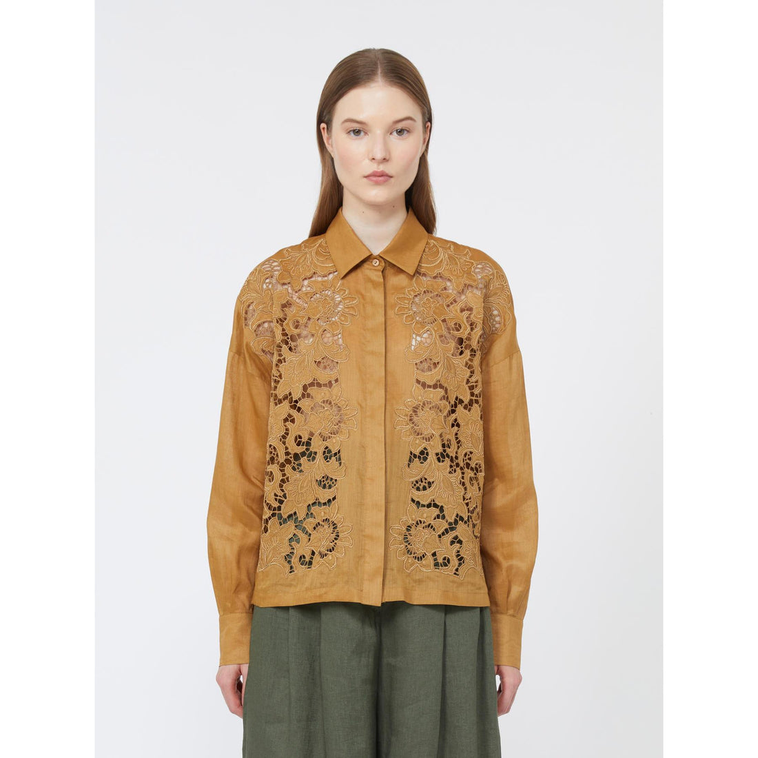 camicia boxy in tela ramiè MSTCALI 053 MAXMARA STUDIO 