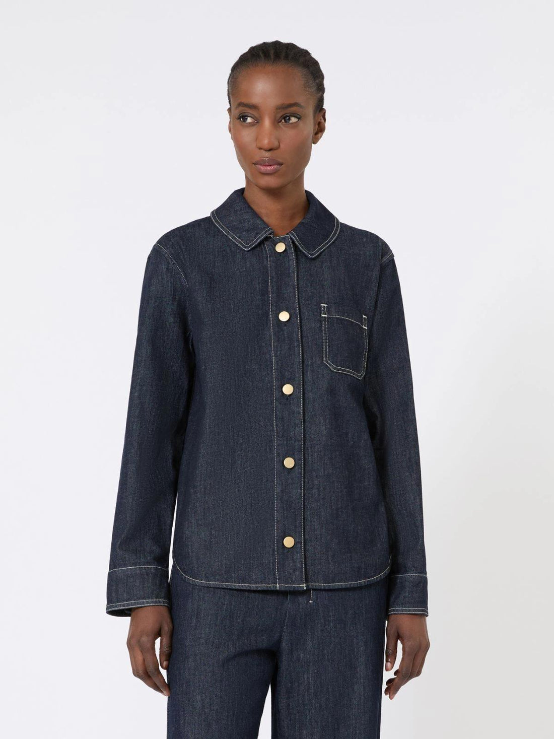 camicia in denim di cotone SMMENFASI 001 S MAXMARA 