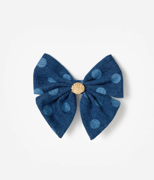 fiocco per capelli con pois 743-BL DENIM SELF-PORTRAIT 